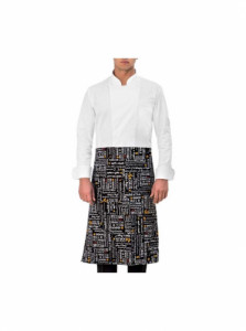 Предна престилка Giblor Zagabria Black With Prints Предна престилка Giblor Zagabria Black With Prints