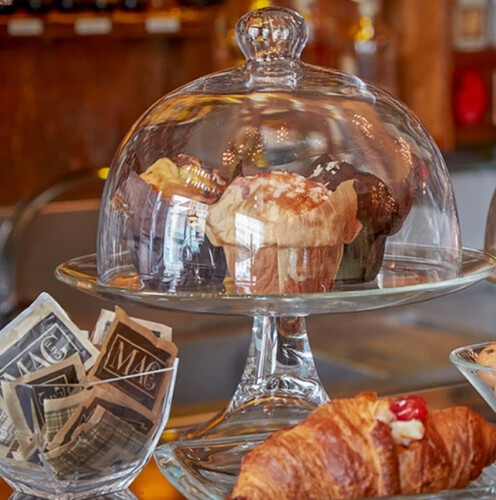 Кръгла стъклена поставка за сладки Vidivi Banquet 33xh30,5 см