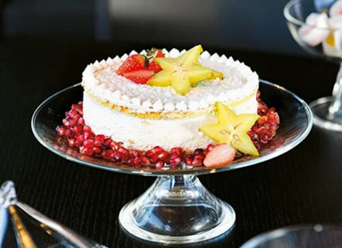 Кръгла стъклена поставка за сладки Vidivi Banquet 33xh30,5 см