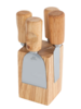Комплект ножове за сирена върху дървено кубче А-188(5473)-megahome.bg