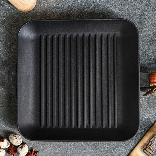 Чугунен грил тиган квадратен 28x28xh4см T307 Maysternya