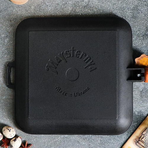 Чугунена Квадратна Грил Плоча 35x35xh4см T309 Maysternya