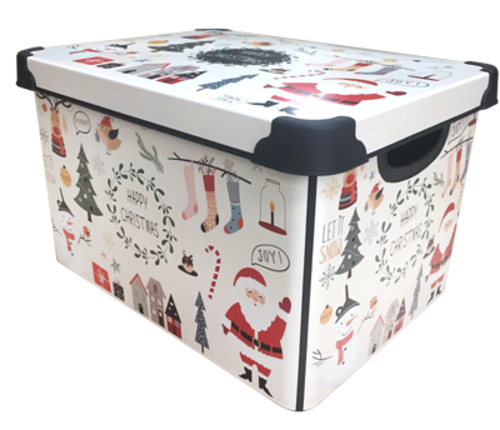 Пластмасова кутия с капак 22 литра различни цветове