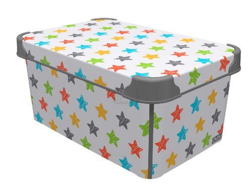 Пластмасова кутия за съхранение STYLE BOX COLORED STAR