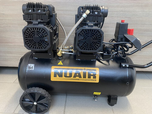 Безмаслен компресор Nuair Siltek TB 50 D 8 bar 3 к.с.