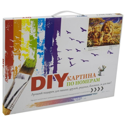 Комплект за рисуване по номера с платно Модел 36