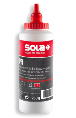 Боя за зидарски чертилки тебеширен прах Sola 230 гр.