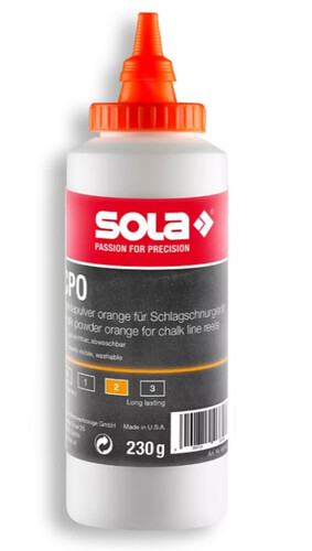 Боя за зидарски чертилки тебеширен прах Sola 230 гр.