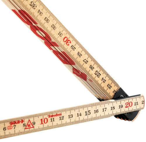 Дървен сгъваем метър Sola H 2.4/12