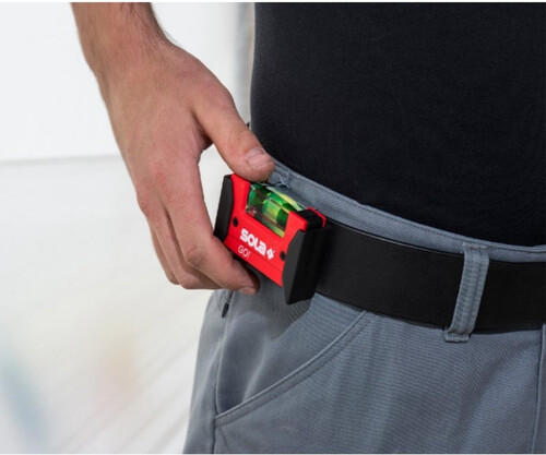 Мини пластмасов нивелир с клипс Sola Go