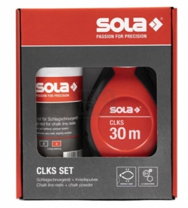 Комплект зидарска чертилка с червена боя Sola CLK 30 SET R Комплект зидарска чертилка с червена боя Sola CLK 30 SET R