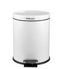 Кош за боклук с педал Horecano Бял-megahome.bg