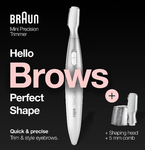 Дамски тример за вежди Braun FG1106