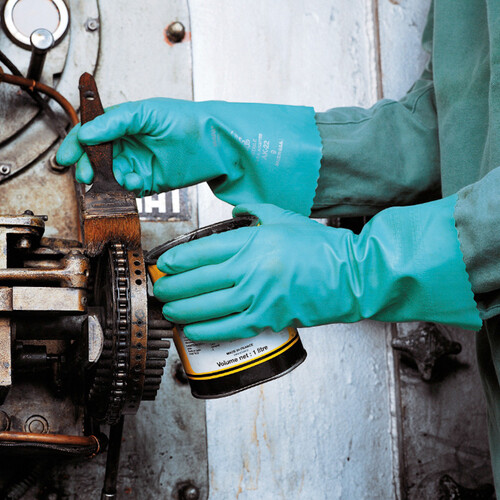 Работни ръкавици ULTRANITRIL 381 - зелен цвят