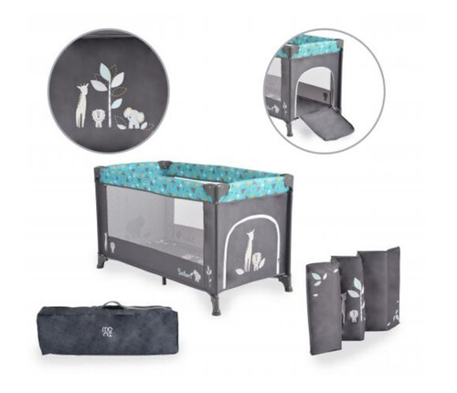 Бебешка кошара Moni Safari 125x62x75 см