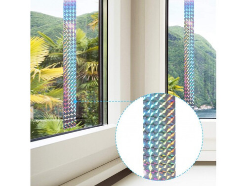 Двустранна холограмна лента прогонваща птици . 80м. дължина