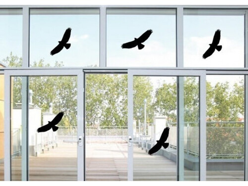 Стикер за защита на прозорци/стъкла от сблъсък на птици-55x25 см