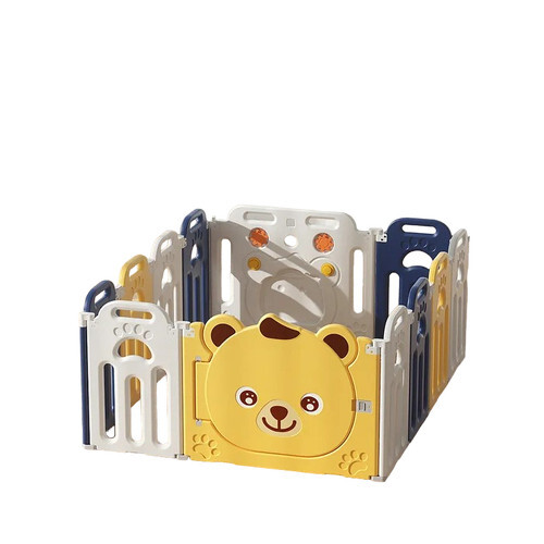 Бебешка ограда ZOO бяло-синьо-жълто Sonne P1418495