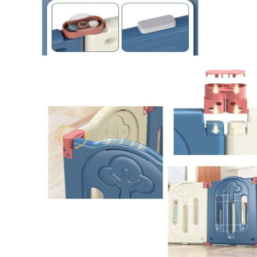 Бебешка ограда Little Dino - синьо и бяло Sonne P1418500