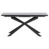 Разтегателна трапезна маса OMAHA Carmen - бял / тъмносив-megahome.bg