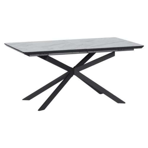 Разтегателна трапезна маса OMAHA Carmen - бял / тъмносив