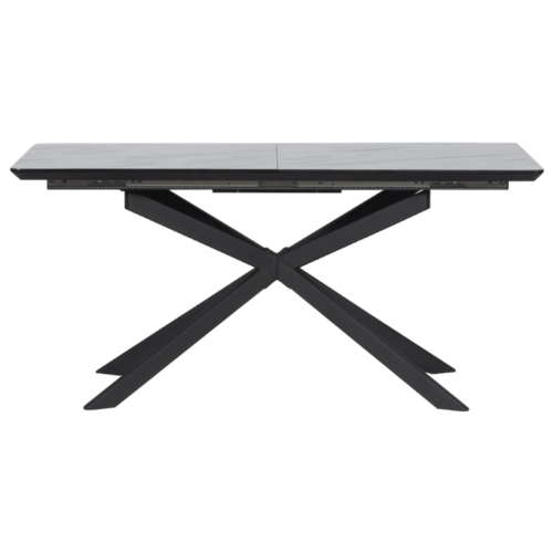 Разтегателна трапезна маса OMAHA Carmen - бял / тъмносив