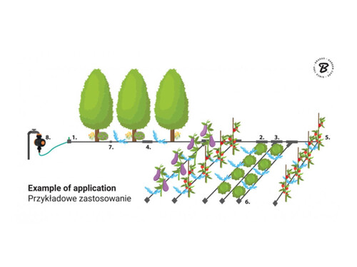 Комплект за капково напояване WATER FLOW DRIP 50м с 87 части