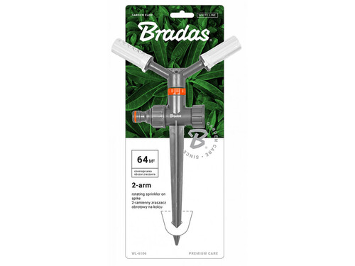 Разпръсквач 2-раменен за поливане с клин Bradas WHITE LINE