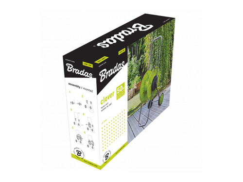 Количка за маркуч за 1/2 -50m Bradas LIME LINE CLOVER