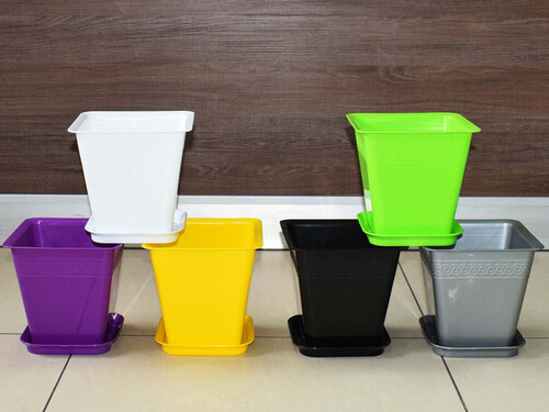 Квадратна саксия RG Лилия 13х13х12 см