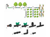 Аксесоари за капково напояване за маркуч ф16 мм Bradas 42 части-megahome.bg