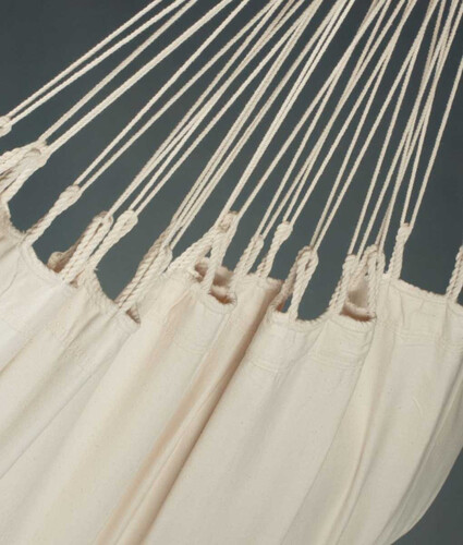 Единичен хамак Модеста цвят лате