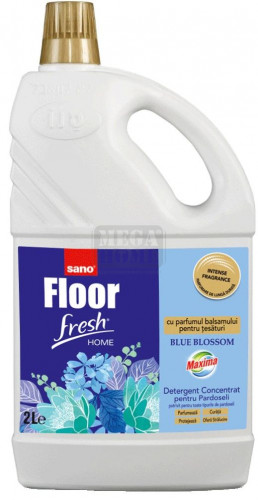 Препарат за почистване на под Sano Fresh с аромат сини цветя 4л