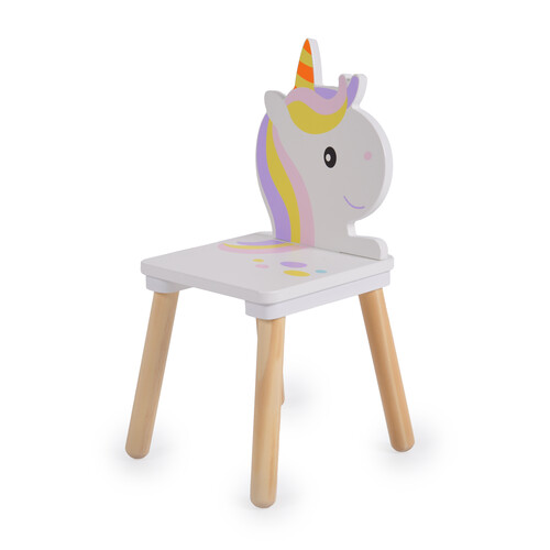 Дървен сет маса с два стола UNICORN