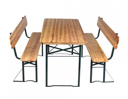 Градинска маса с пейки с облегалка WRT003