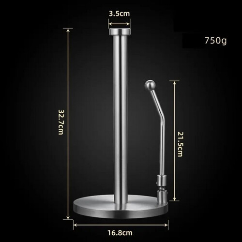 Поставка за кухненска хартия с притискател Inox