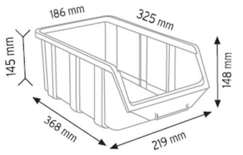 Пластмасов разпределител 368 х 219 х 148 мм