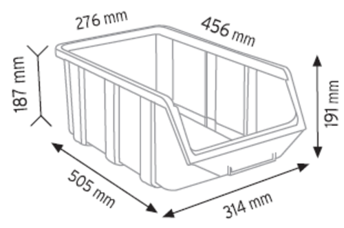 Пластмасов разпределител 505 х 314 х 191 мм