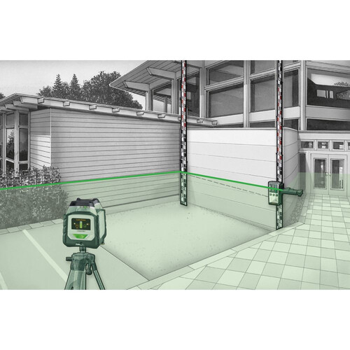 Зелен линеен лазер DuraPlane Plus G360 set 175 см