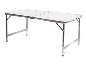 Сгъваема маса MDF + алуминий, 120x60xH54/62/70cm Сгъваема маса MDF + алуминий, 120x60xH54/62/70cm