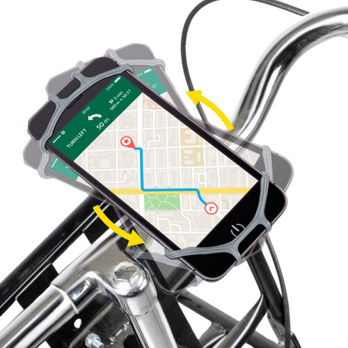 Стойка за телефон Dunlop за велосипед сива