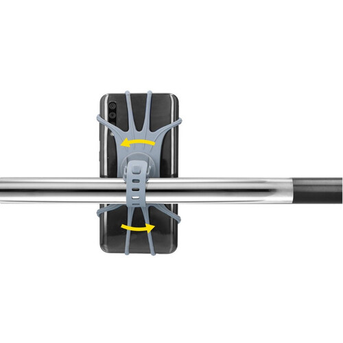 Стойка за телефон Dunlop за велосипед сива