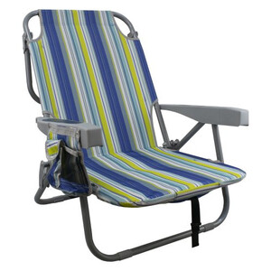 Сгъваем нисък стол MAXIMA шезлонг за плаж и къмпинг