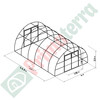 Оранжерия Primaterra Agro 2.30 х 4 - 12 м-megahome.bg