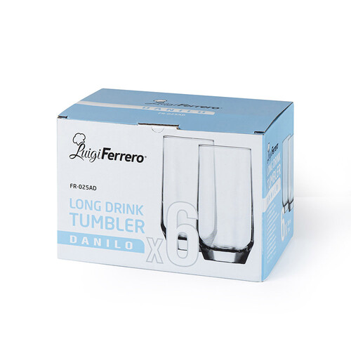 Чаши за вода 6 броя Luigi Ferrero Danilo FR-025AD 385ml