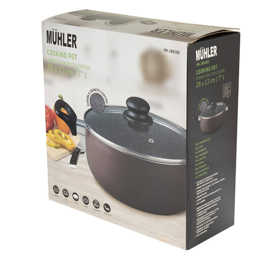 Тенджера Muhler Petra MR-2881BG NEW, 7 л.
