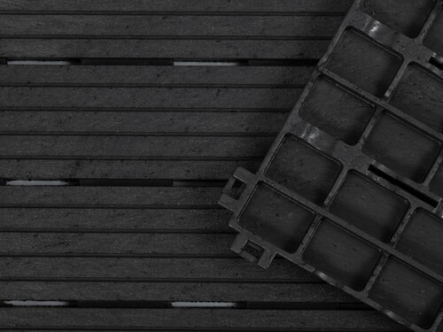 Декинг плочки Cosmopolitan 30x30 см–6 броя - графитен цвят