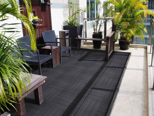 Декинг плочки Cosmopolitan 30x30 см–6 броя - графитен цвят