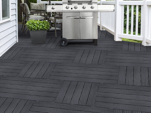 Декинг плочки Cosmopolitan 30x30 см–6 броя - графитен цвят