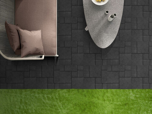 Декинг плочки Mosaic 30x30 см–6 броя - графитен цвят